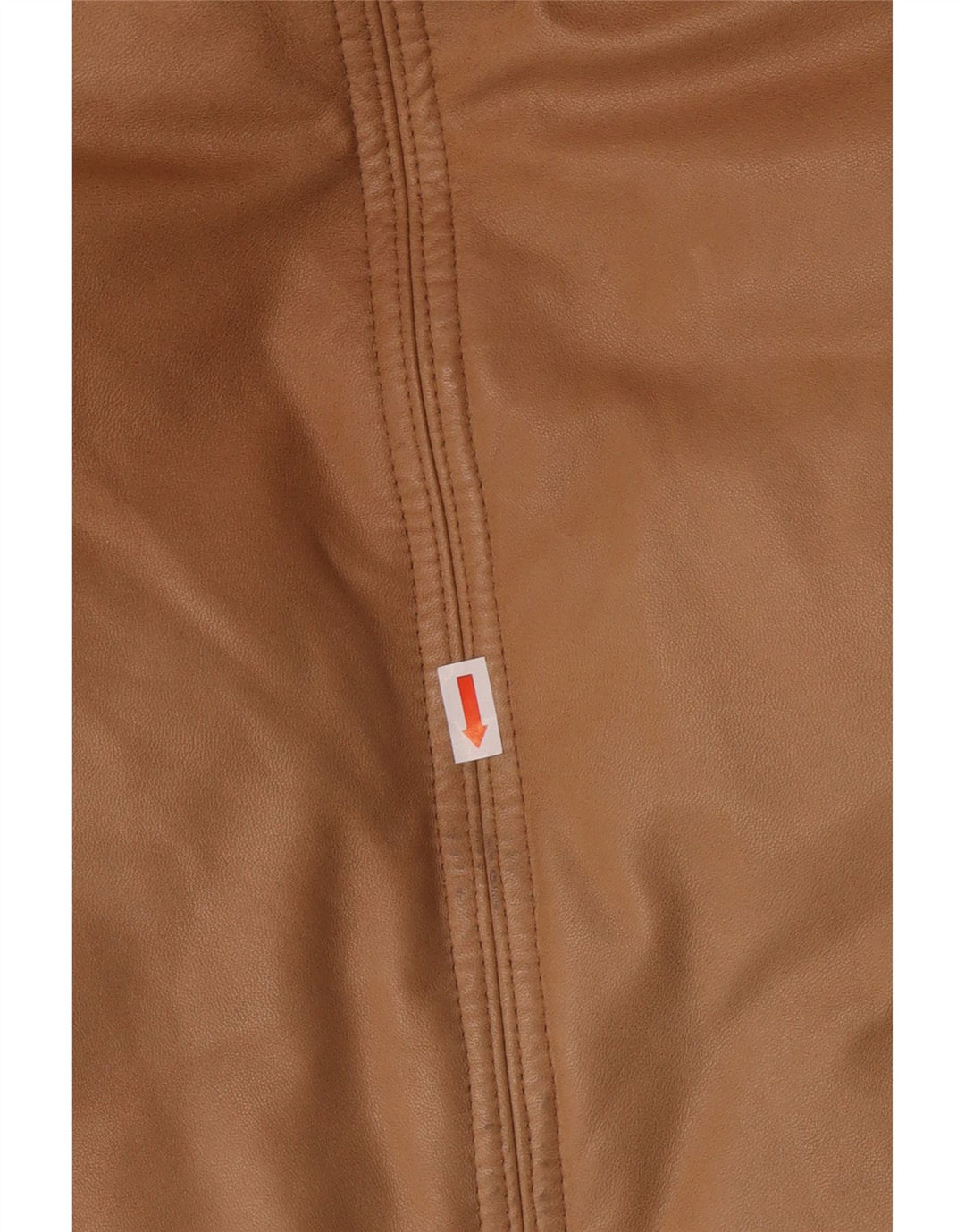 Jaqueta feminina de couro acolchoada com capuz PEUTEREY Reino Unido 10 couro marrom pequeno