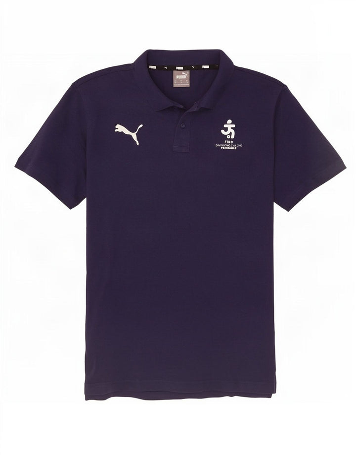 Camisa polo masculina Puma médio azul marinho algodão