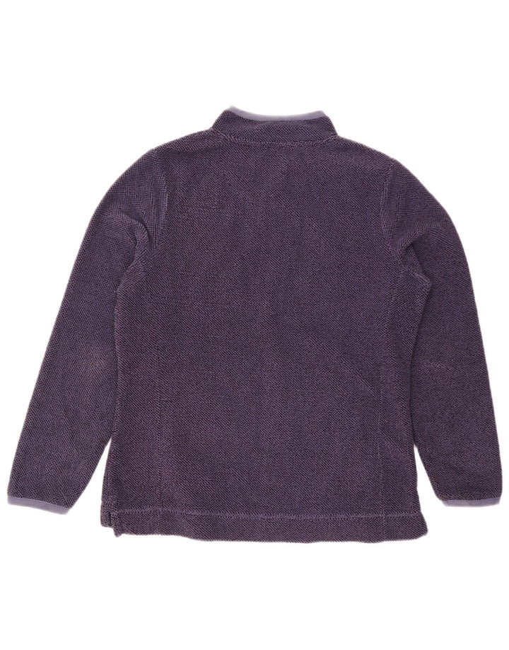 Moletom feminino Weird Fish com zíper e gola em ponte Reino Unido 12 poliéster roxo médio