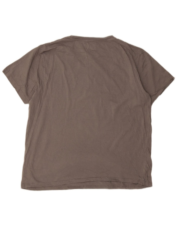 Camiseta gráfica masculina Saltrock Top 2XL algodão cinza