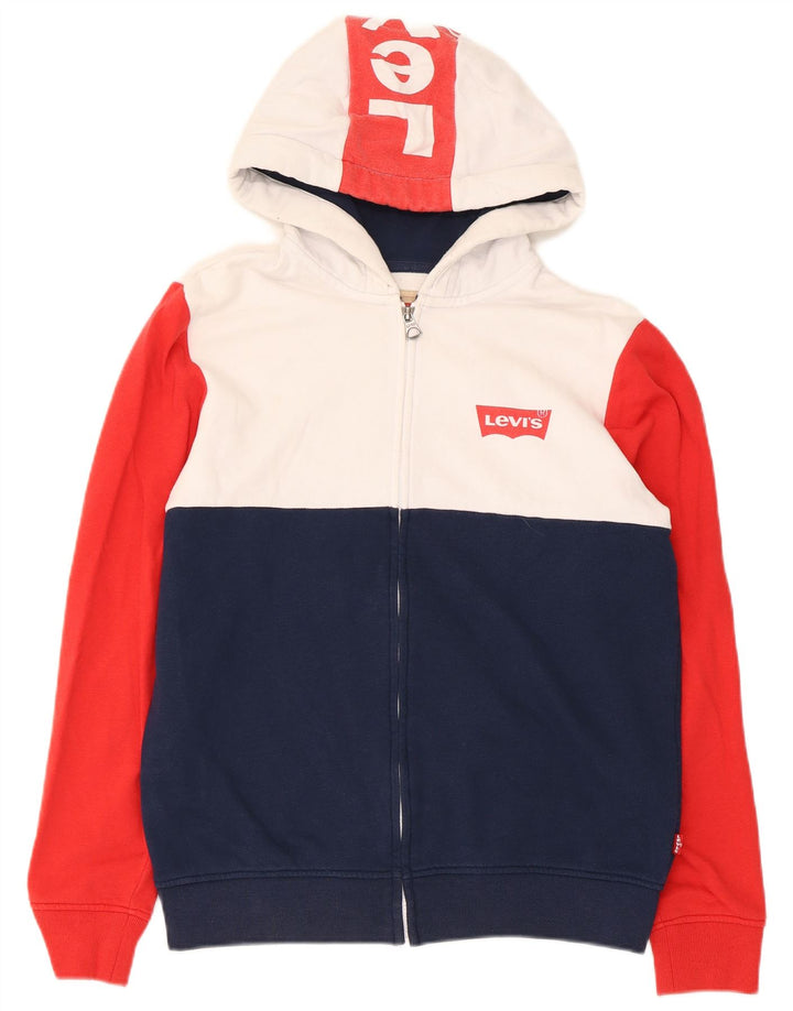Suéter Levi's Boys Zip com capuz 15-16 anos Multicolorido Colourblock