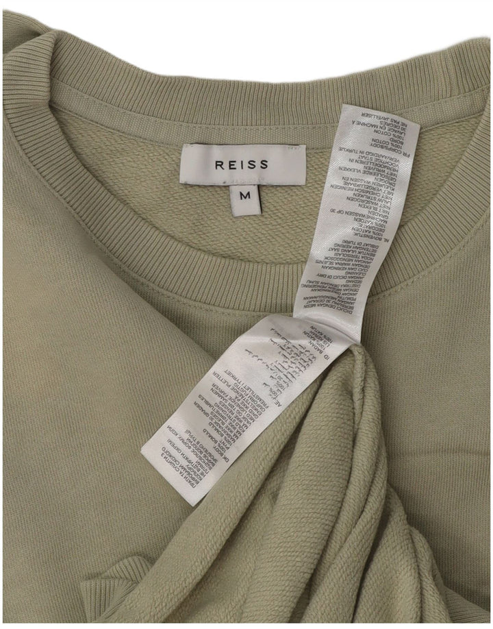 REISS moletom masculino jumper médio cáqui algodão