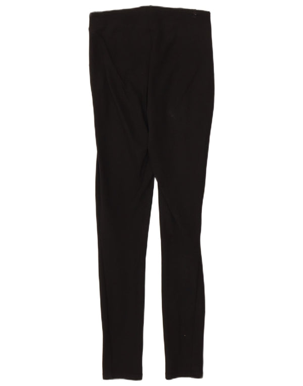 Zara Calça feminina casual skinny de cintura alta XS W24 L27 preta