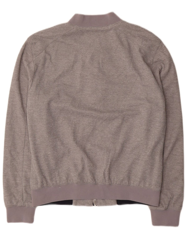 Jaqueta bomber masculina Zara UK 40 poliéster cinza grande