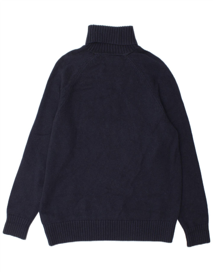 Suéter masculino Calvin Klein Jeans com gola redonda, algodão azul marinho médio