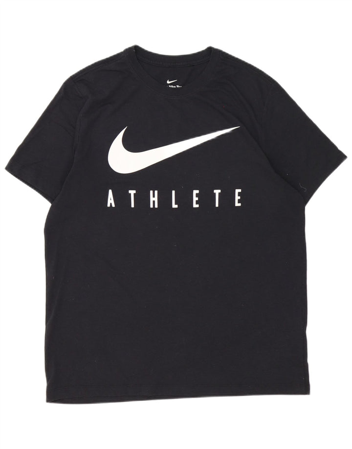 Camiseta Nike Masculina Dri Fit Graphic Top Grande Poliéster Preto