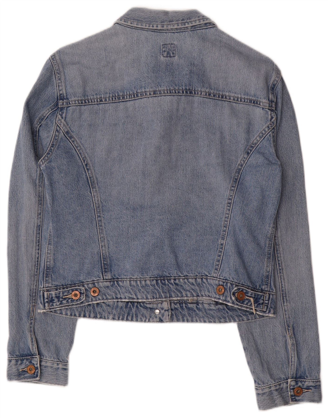 Jaqueta jeans feminina GAP UK 16 grande algodão azul