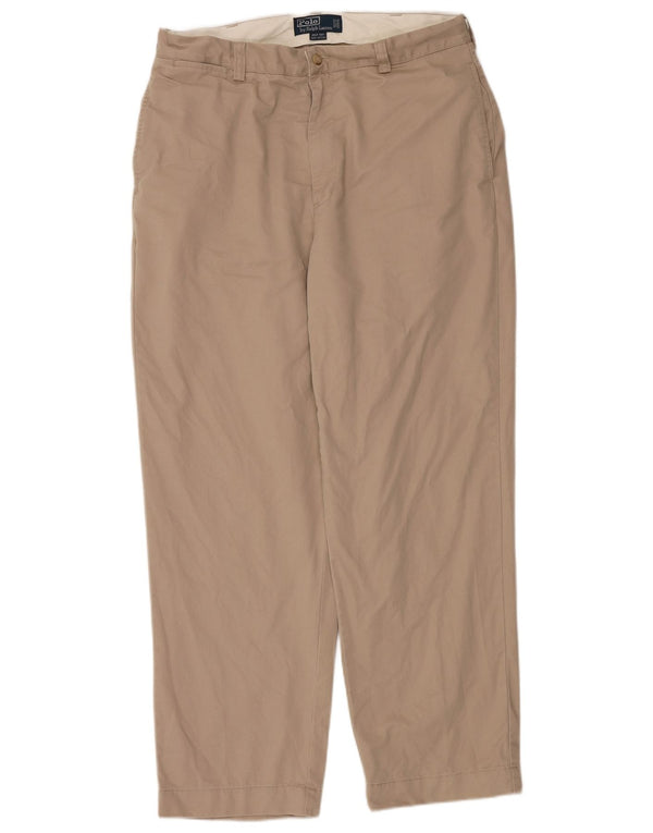 POLO RALPH LAUREN Mens Philip Pant Calça Chino Reta W36 L30 Bege