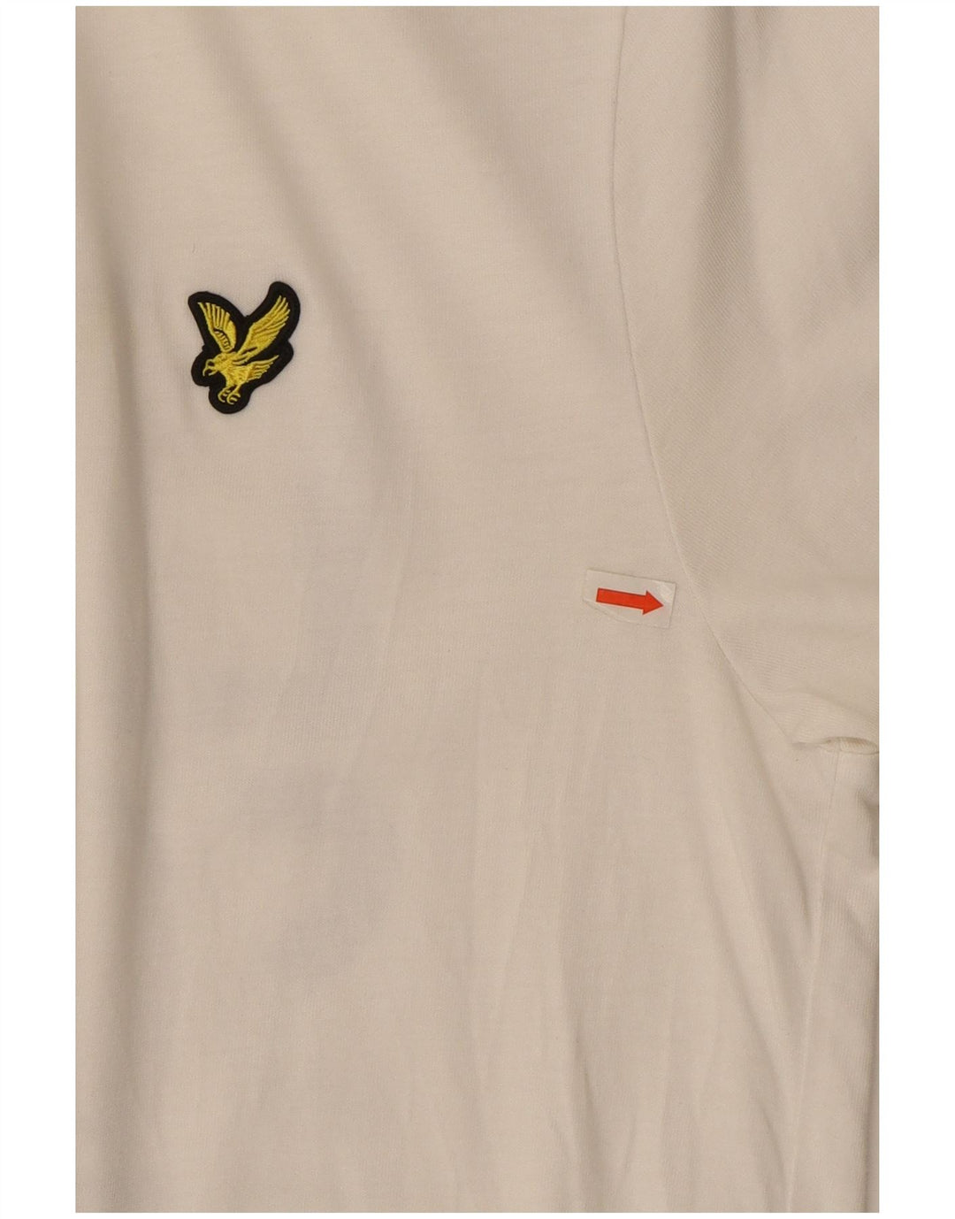 Lyle & Scott Camiseta masculina gráfica Top médio algodão branco