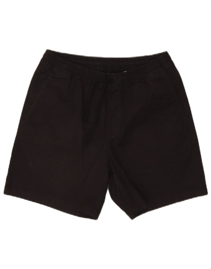VANS Mens Relaxed Fit Chino Shorts Pequeno W28 Algodão Preto