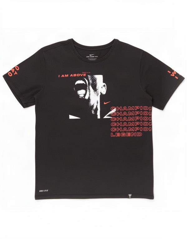 Camiseta Nike Masculina Dri Fit Graphic Top Médio Preto