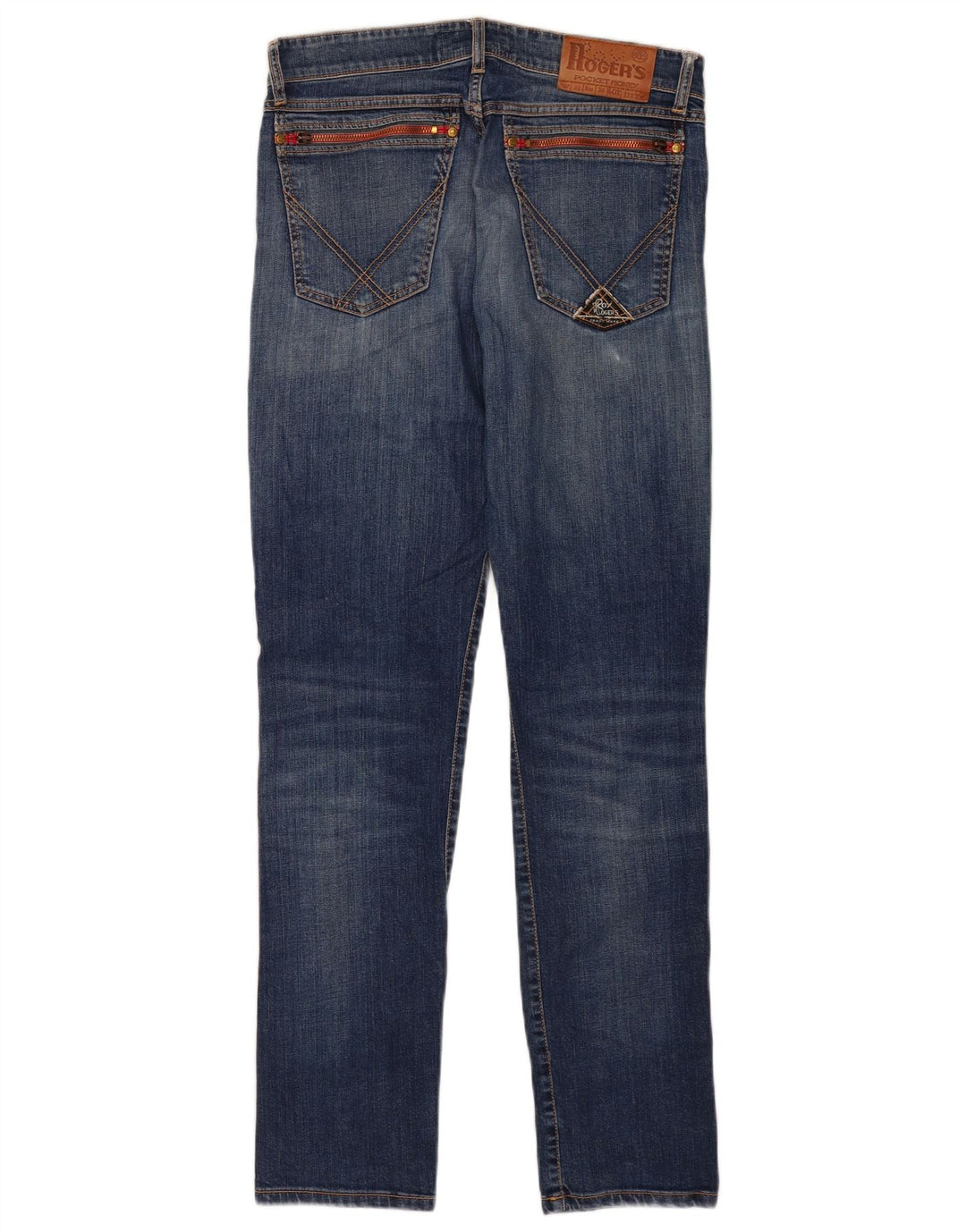 Roy Rogers Mens Jeans Slim W32 L32 Azul Algodão