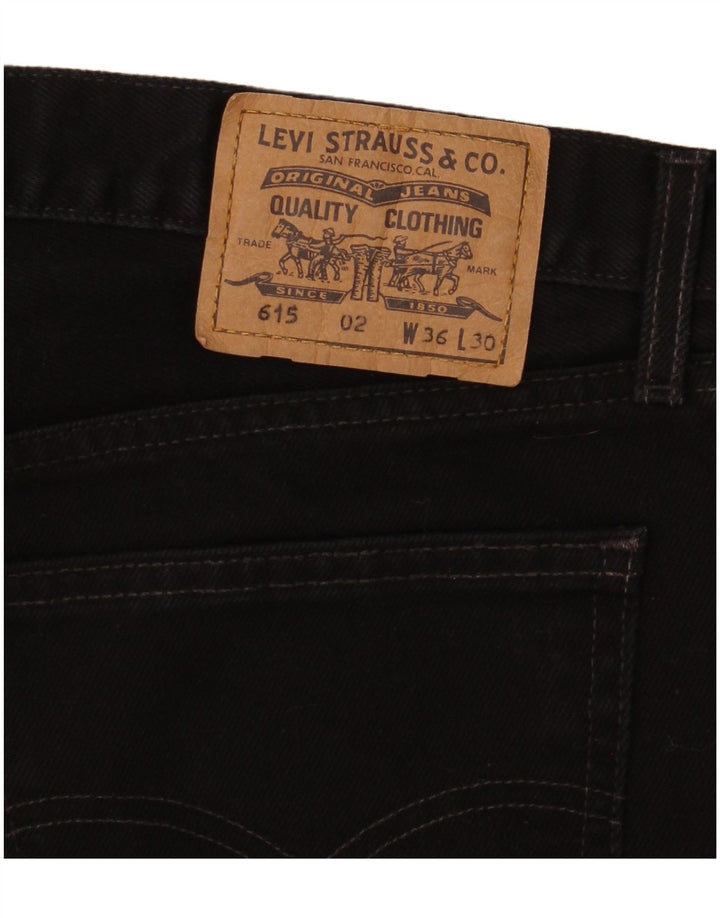 Levi's Masculino 615 Straight Jeans W36 L30 Algodão Preto