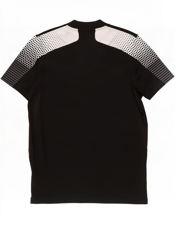Adidas Mens Aeroready Camiseta Top Grande Preto Colorblock Poliéster