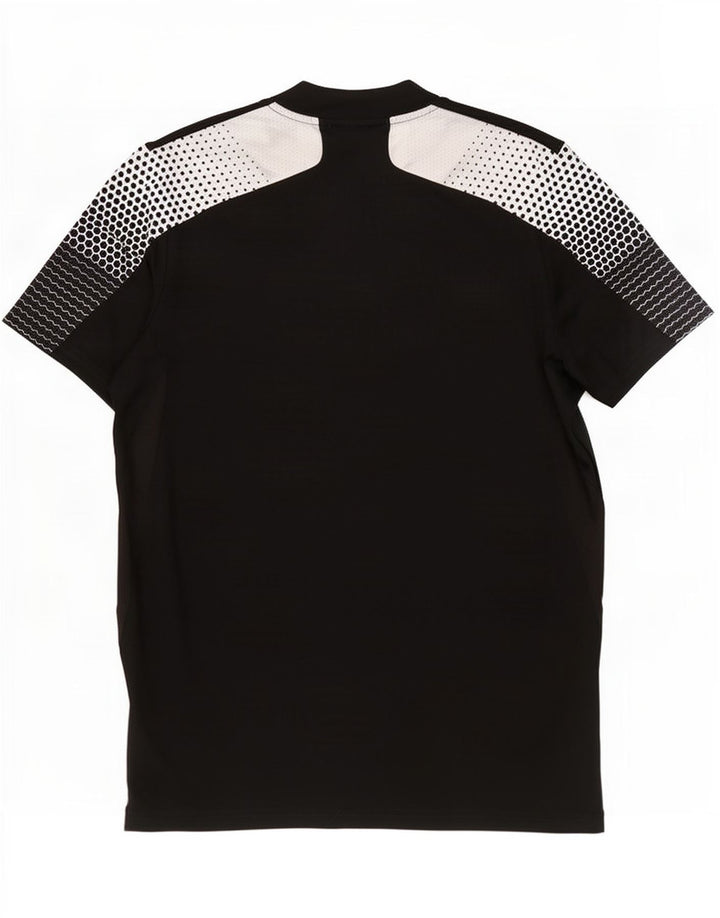 Adidas Mens Aeroready Camiseta Top Grande Preto Colorblock Poliéster