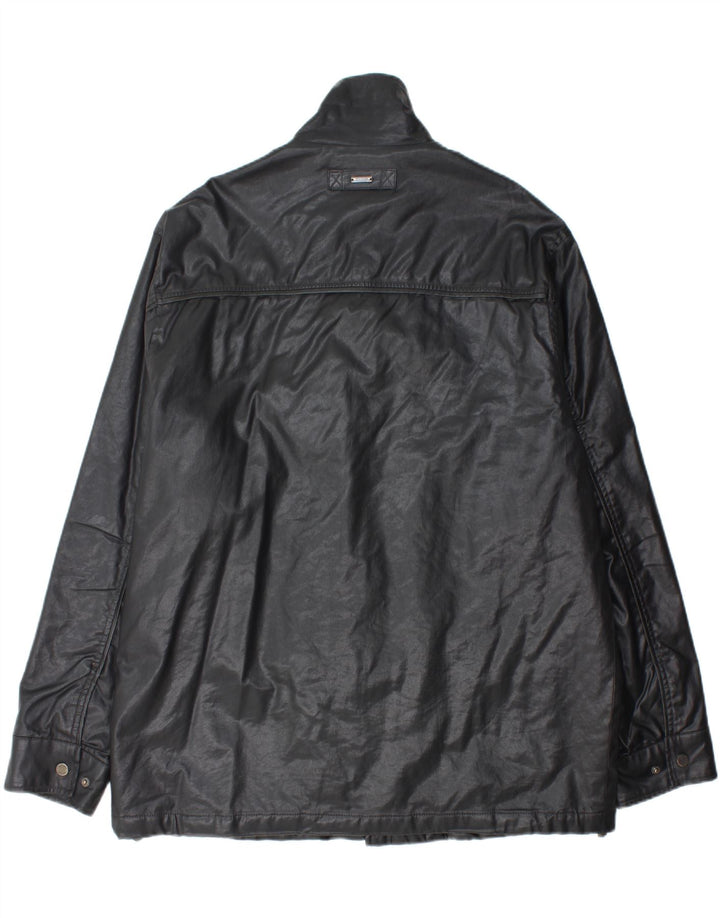 Jaqueta utilitária masculina Kartel UK 42 XL algodão preto