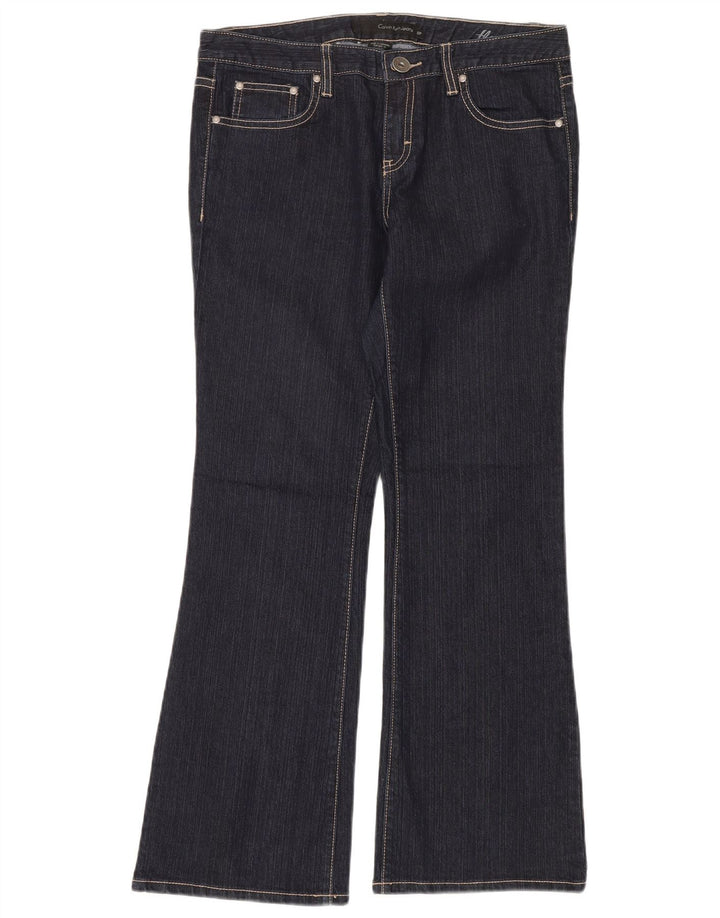 Calça jeans feminina CALVIN KLEIN US 10 médio W32 L30 algodão azul marinho