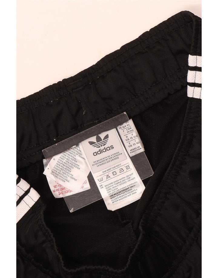 Adidas meninos calças de treino joggers 15-16 anos preto poliéster