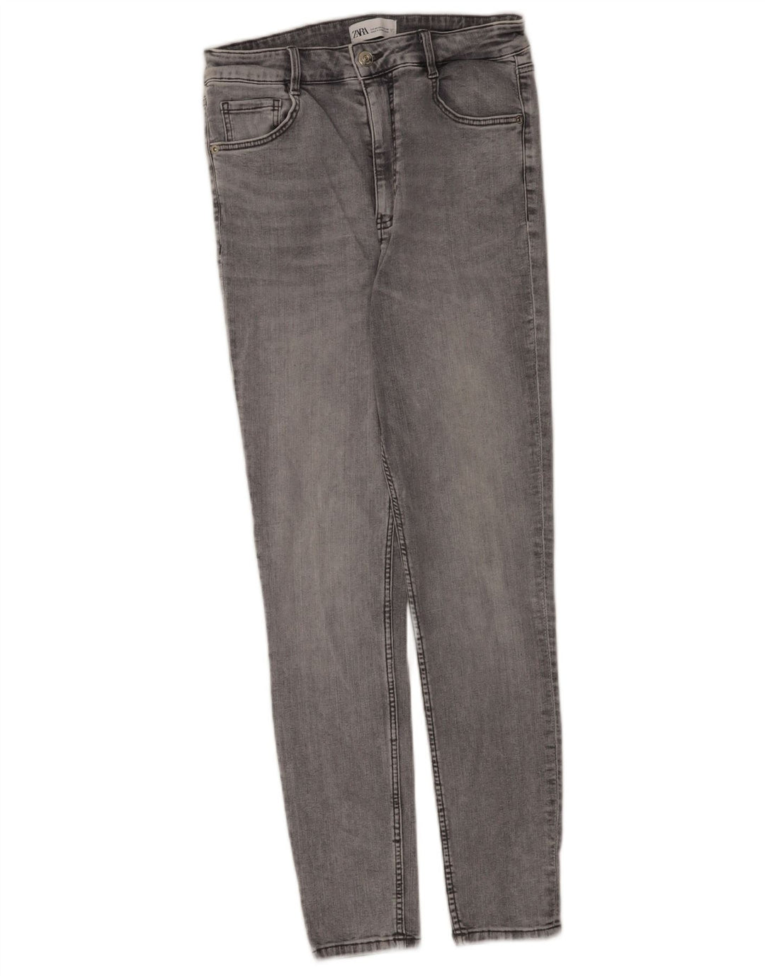 Zara Jeans Skinny Feminino EU 40 Médio W30 L28 Cinza