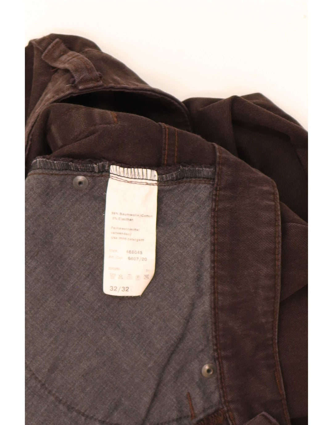 Camel Active Mens Tapered Jeans W31 L31 Algodão Marrom