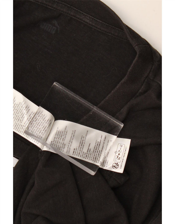Camiseta gráfica masculina PUMA Top 2XL algodão preto