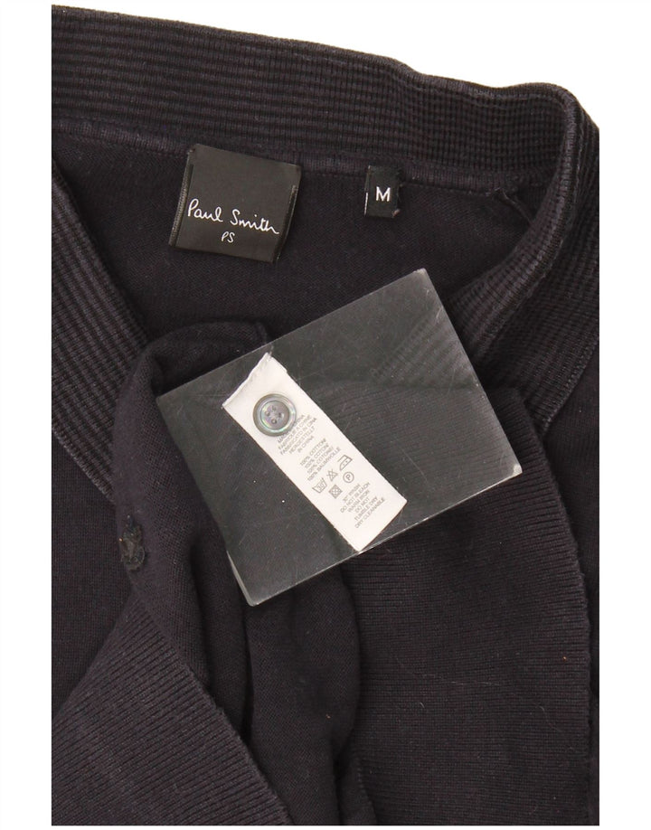 Suéter masculino PAUL SMITH com gola polo e algodão azul marinho médio