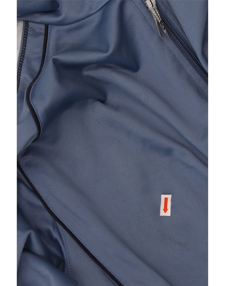 LOTTO Mens Treino Top Jaqueta Grande Azul Colorblock Poliéster