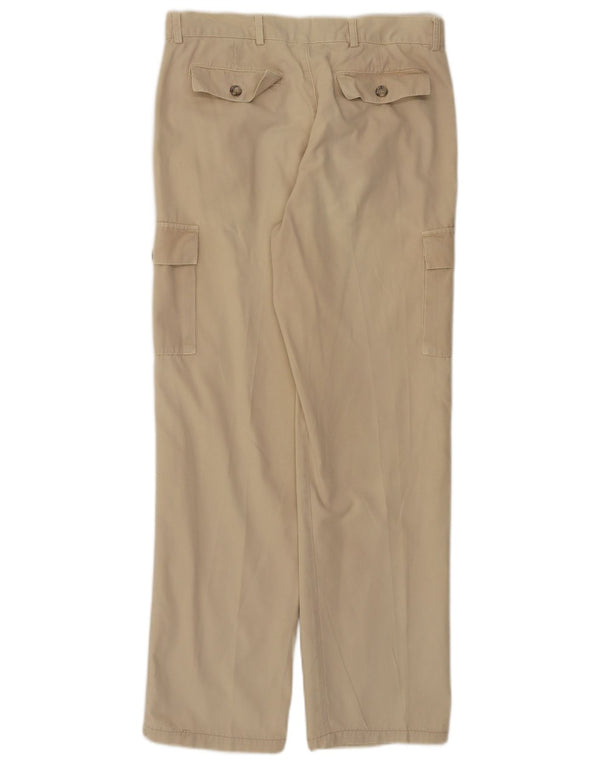 Calça cargo geográfica masculina Napapijri IT 48 médio W32 L30 bege