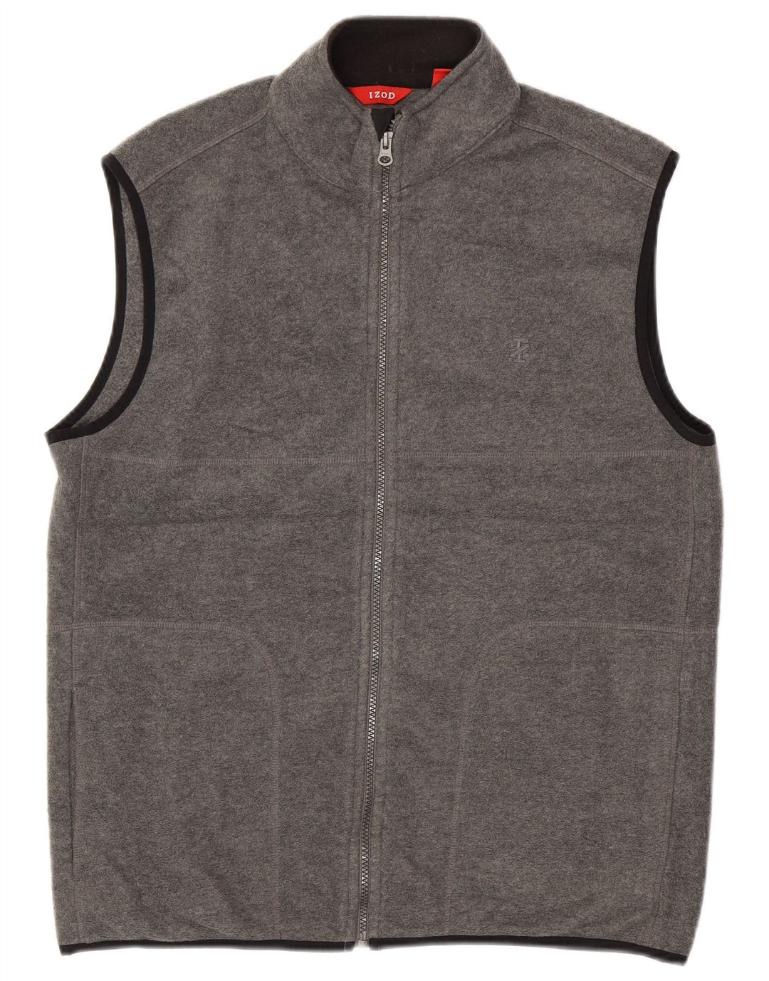 IZOD Mens Fleece Gilet UK 38 Poliéster Cinza Médio