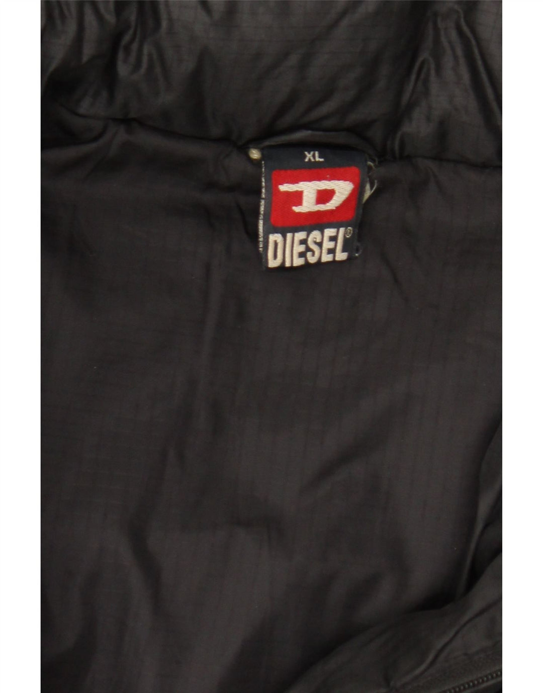 Jaqueta acolchoada com capuz masculina Diesel UK 42 XL preta