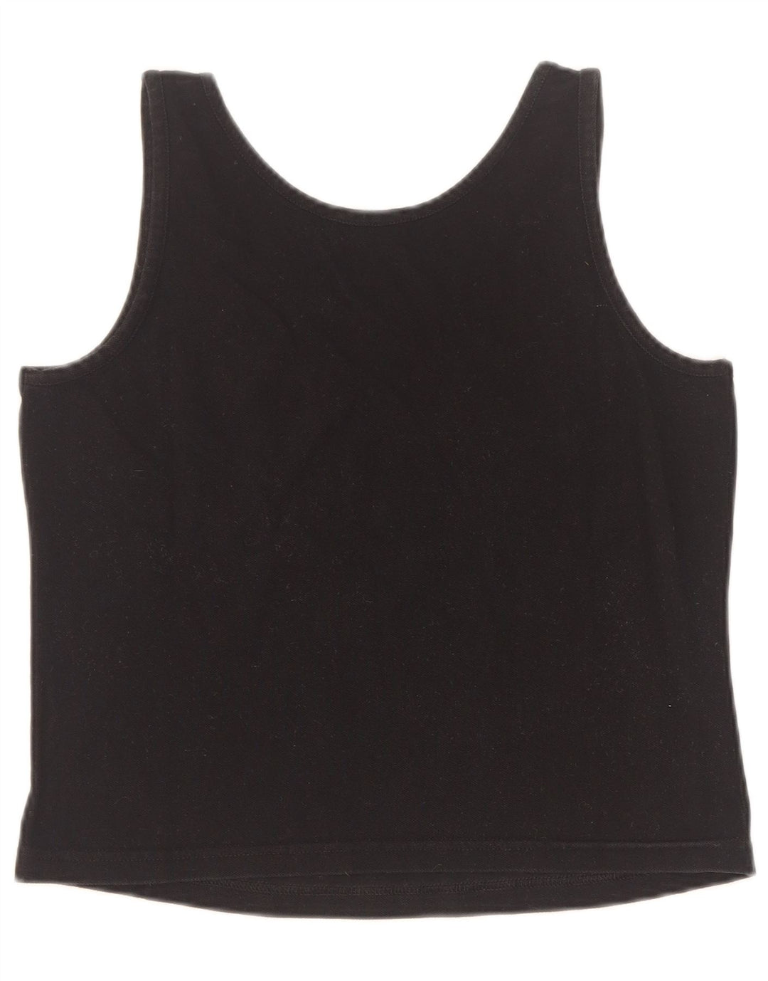 Sergio Tacchini Colete Crop Feminino Top UK 10 Pequeno Preto