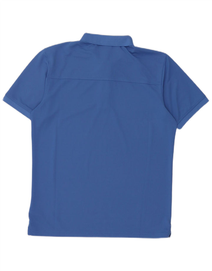 Camisa polo masculina CALVIN KLEIN estampada azul médio poliéster