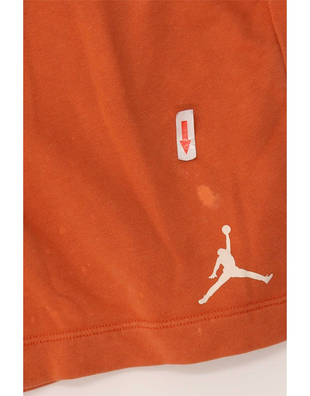Jordan Mens Graphic Sport Shorts Pequeno Laranja Algodão