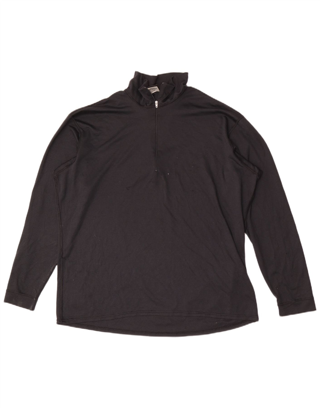 Pulôver masculino Patagonia com zíper e gola em poliéster preto
