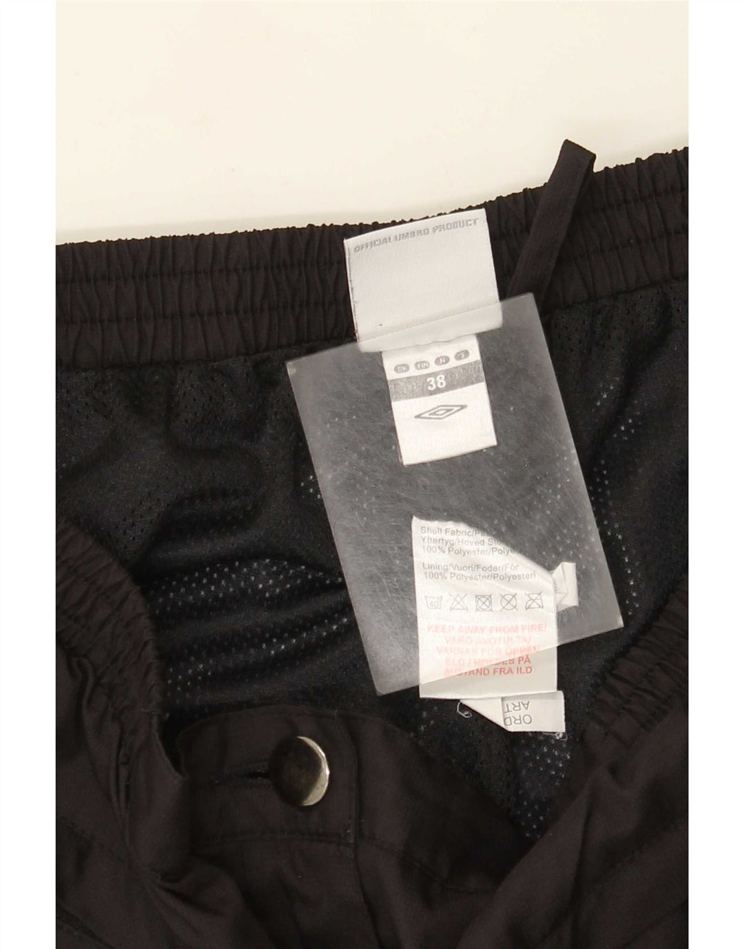 Calça impermeável para caminhada feminina Umbro EU 38 poliéster preto médio