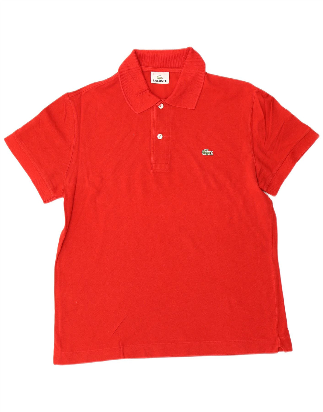Camisa polo masculina LACOSTE tamanho 4 médio algodão vermelho