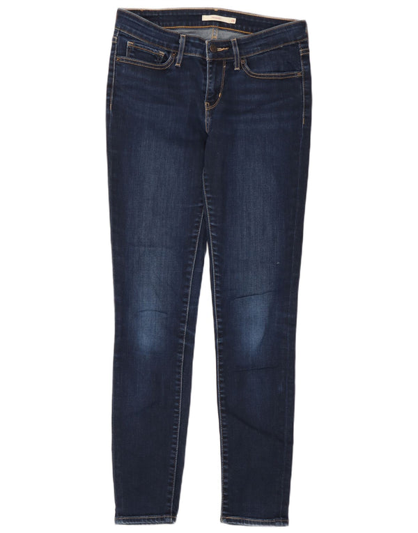 Levi's Womens 711 Skinny Jeans W28 L29 Navy Blue Cotton