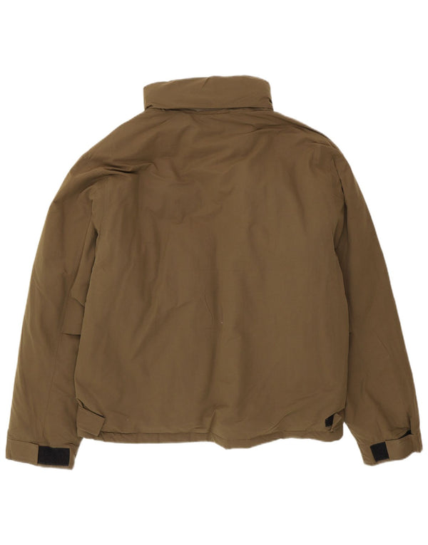 Jaqueta acolchoada masculina Eddie Bauer UK 42 XL cáqui nylon