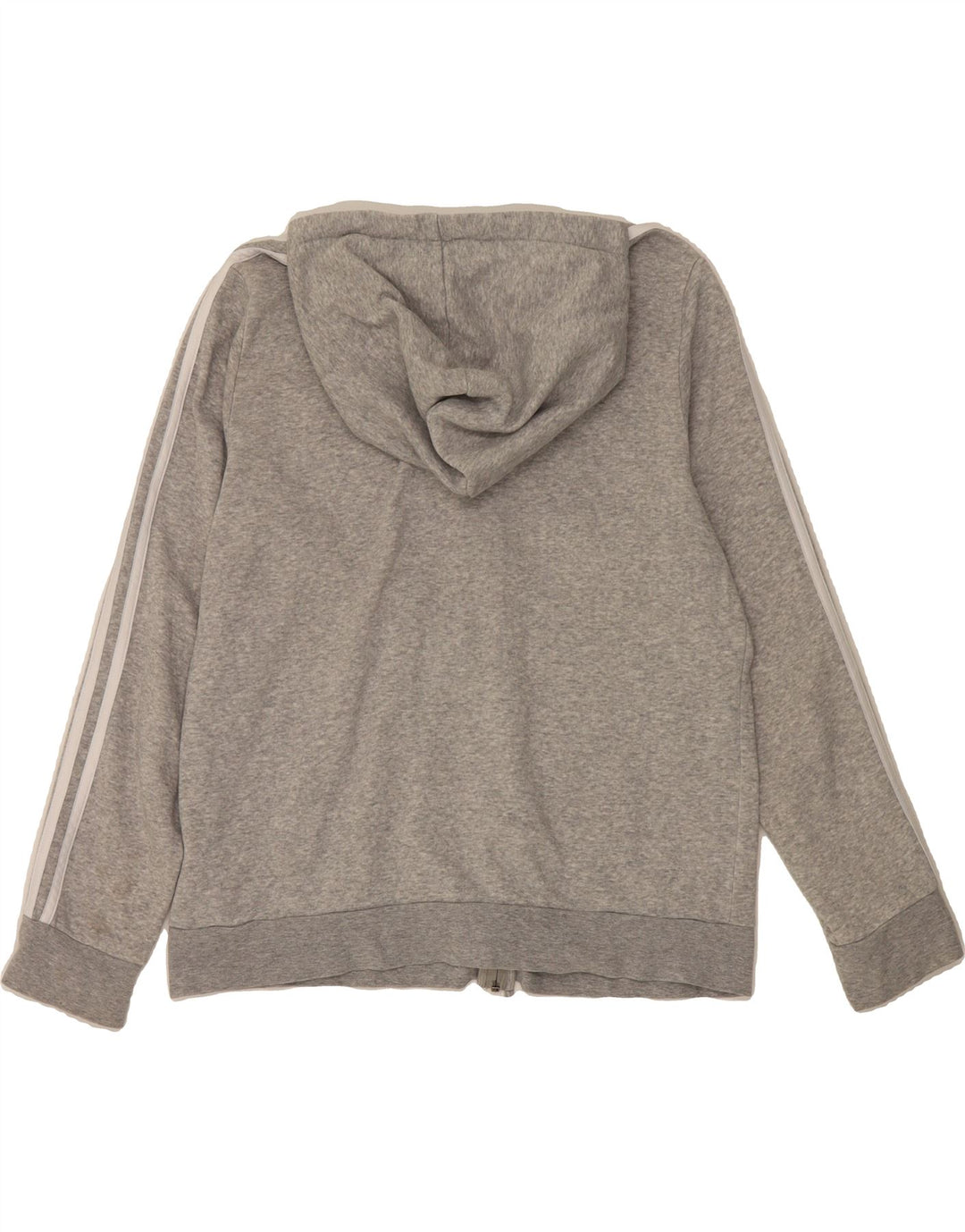 ADIDAS Womens Zip Hoodie Sweater UK 20/22 XL Grey Cotton Vintage Adidas and Second-Hand Adidas from Messina Hembry 
