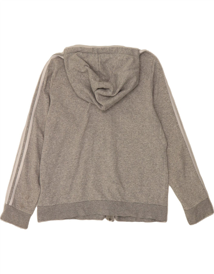 ADIDAS Womens Zip Hoodie Sweater UK 20/22 XL Grey Cotton Vintage Adidas and Second-Hand Adidas from Messina Hembry 