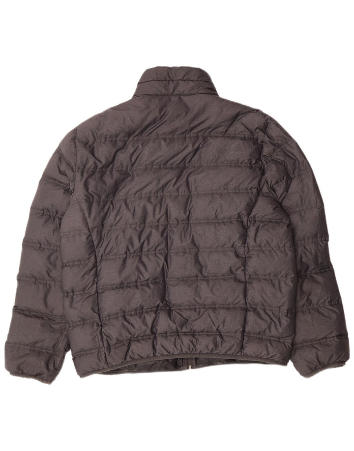 Jaqueta acolchoada masculina MICHAEL KORS UK 40 grande cinza nylon