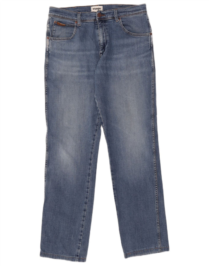 Wrangler Masculino Texas Straight Jeans W32 L31 Azul Algodão