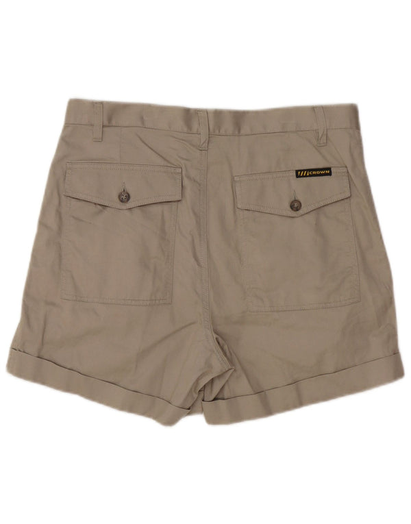 CROWN Mens Pegged Chino Shorts IT 48 Medium W32  Beige Cotton