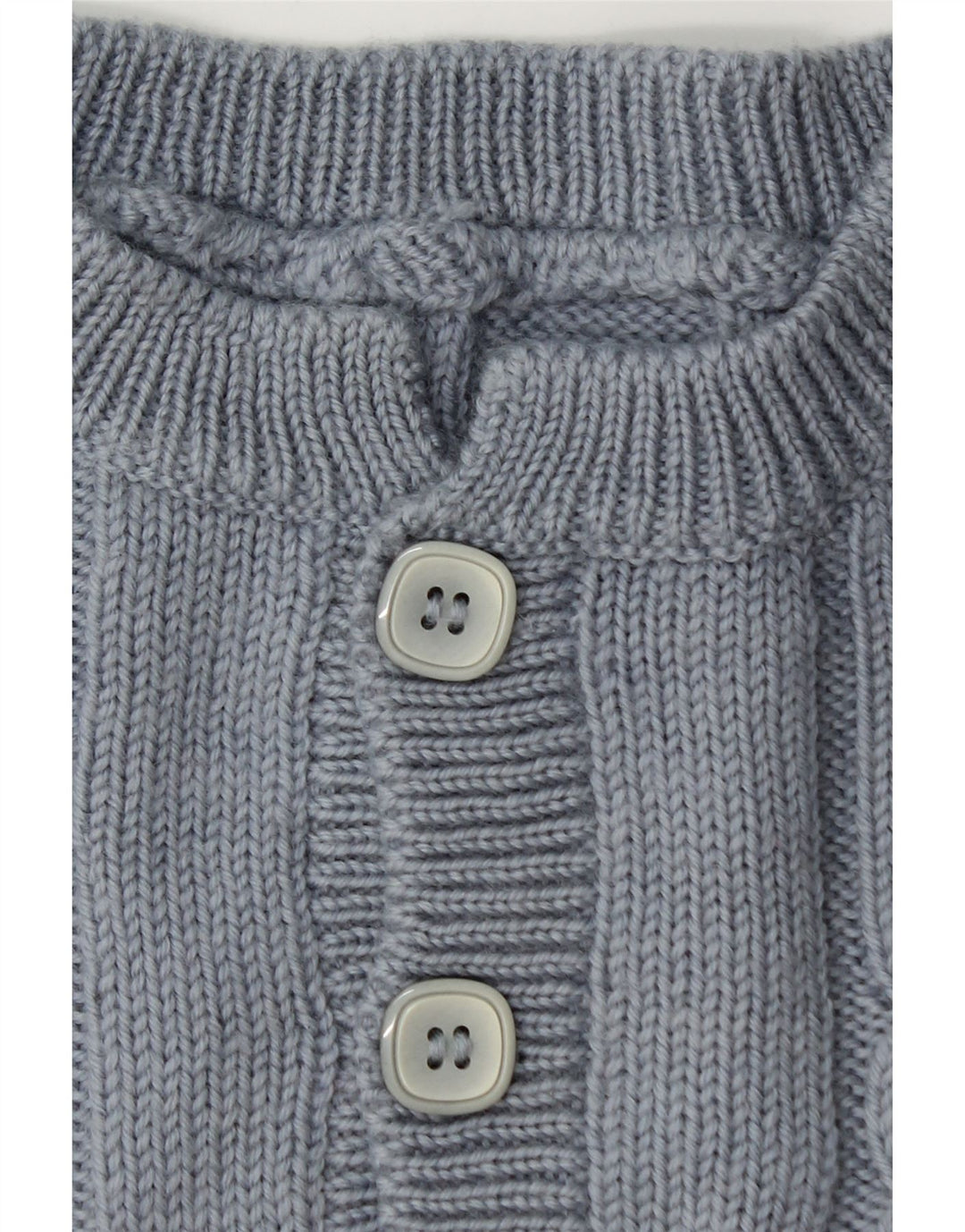 Suéter vintage masculino com gola redonda XL azul