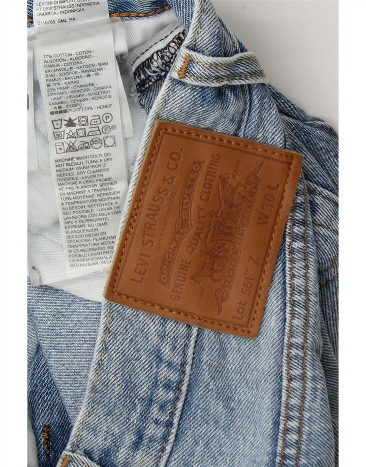 Levi's Masculino 551 Straight Jeans W30 L27 Azul Algodão