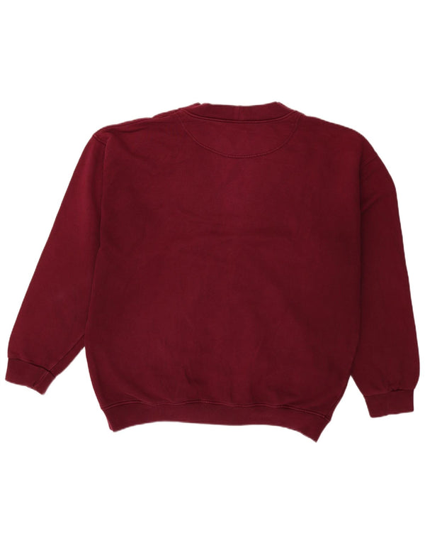 Suéter Cardigan Masculino Benetton XL Algodão Borgonha