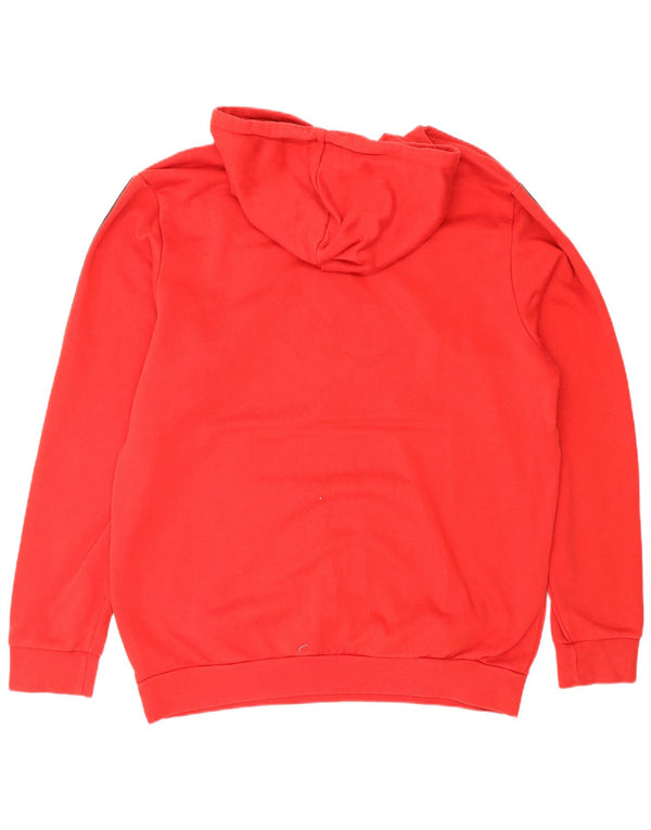 Adidas Mens Graphic Hoodie Jumper XL Algodão Vermelho