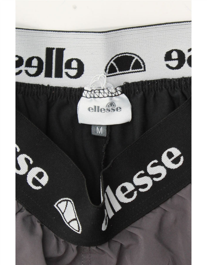 Shorts esportivos gráficos masculinos ELLESSE bloco colorido cinza médio