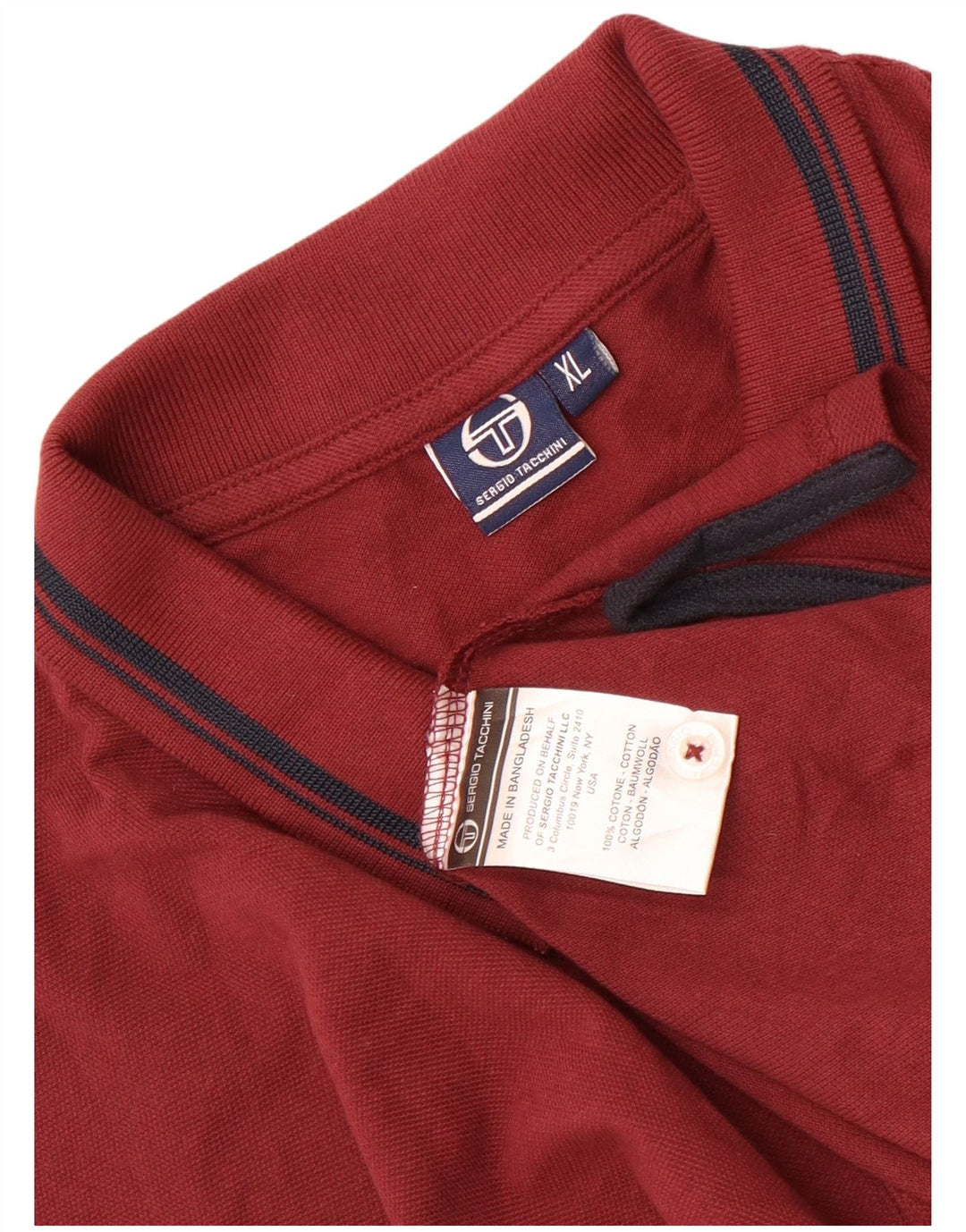 Camisa polo masculina Sergio Tacchini XL algodão marrom