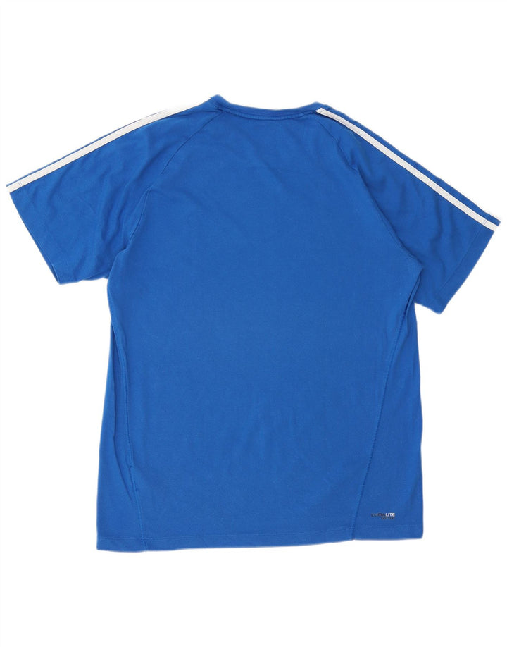 ADIDAS Mens Clima 365 Camiseta Top Médio Algodão Azul